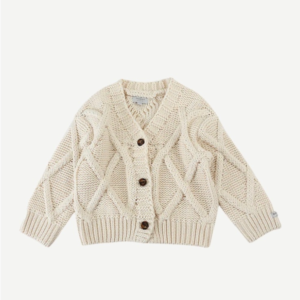 DONSJE Vavida Cardigan | Lily White Size 12-18M - Picture 2 of 13